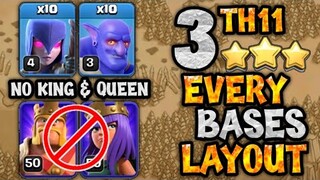 BEST TH11 STRATEGY WITHOUT HEROE'S | ZAP MASS WITCHES & BOWLER ATTACK STRATEGY | CLASH OF CLANS