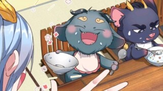 In the eyes of others, little Taotie is a glutton, but in the eyes of his old father, he is a good k