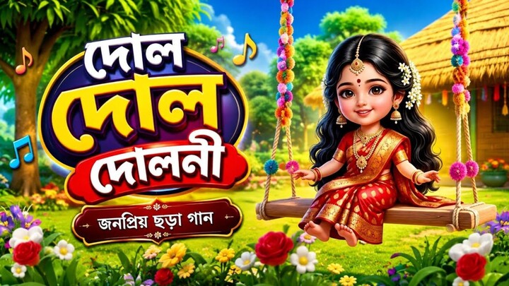 দোল দোল দোলনী 🌸 | জনপ্রিয় বাংলা ছড়া গান | শিশুদের ছড়া | Bangla Rhymes for Kids | LamhaTV