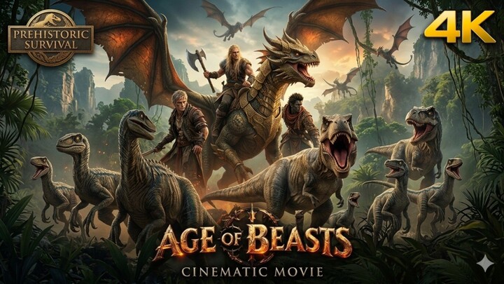 AGE OF BEASTS — 4K Prehistoric Survival Adventure | Cinematic Movie