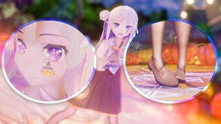 [MMD·3D] Rò rỉ đoạn quay chương trình truyền hình Halloween của Emilia