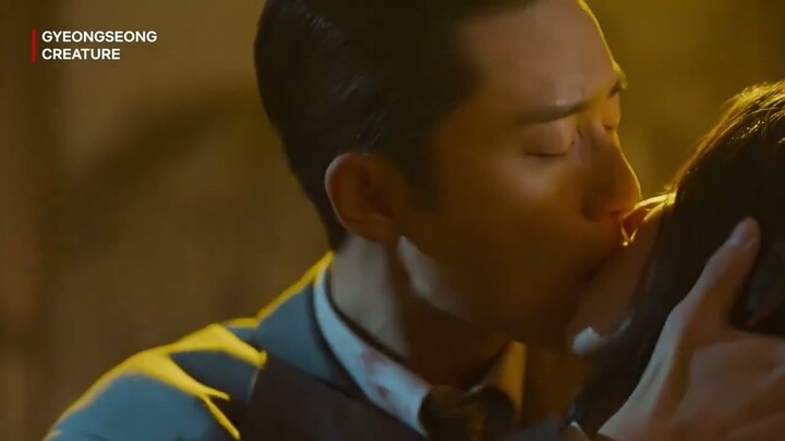 [GYEONGSEONG CREATURE] Han So-Hee & Park Seo-Joon kiss scene #drama