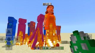 Huggy Wuggy VS Squid Game Rampage ADDON in Minecraft PE