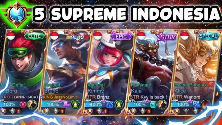 5 Harapan Bangsa 🇮🇩 Jadi Satu Melawan EVOS - Mobile Legends