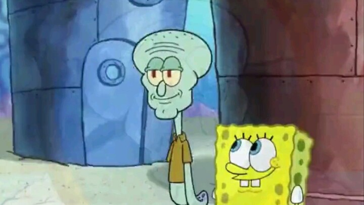 "Squidward becomes a handsome guy"
