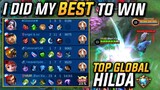 I DID MY VERY BEST TO WIN THIS GAME | TOP GLOBAL HILDA SOLO RANK | SUPER INTENSE GAME!!