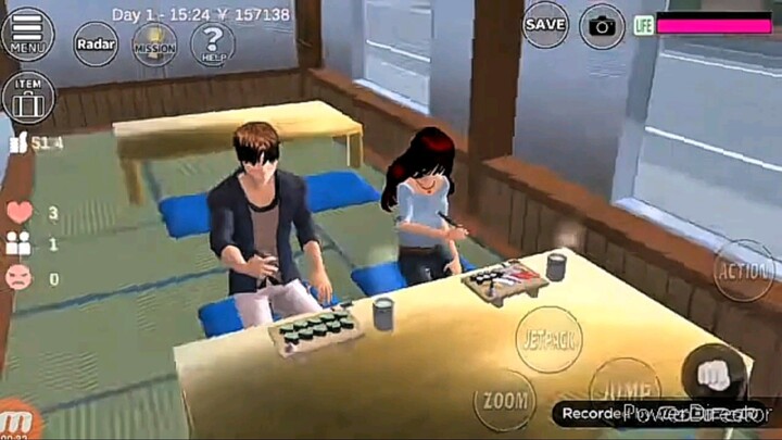 jangan lupa makan dulu sebleum pulang ya woi  || sakuraschool simulator