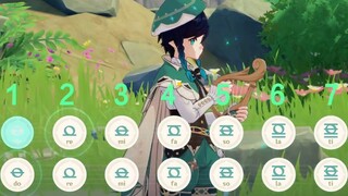 [Game][Genshin]There's Wind: Original - Yakimochi Disertai Partitur