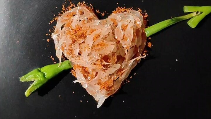 Heart-shaped pomelo made for my girlfriend