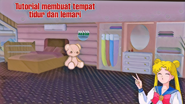 Tutorial membuat tempat tidur dan lemari |Sakura school simulator