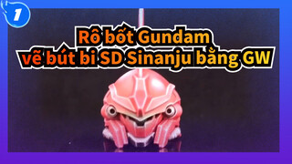 Rô bốt Gundam
vẽ bút bi SD Sinanju bằng GW_1