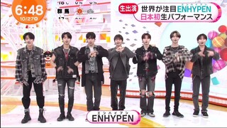 221027 フジテレビ めざましテレビ - ENHYPEN Cut