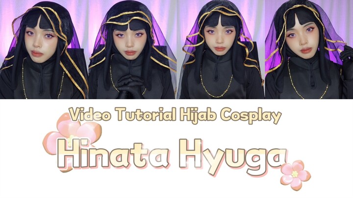 [Tutorial Hijab Cosplay] Hinata Hyuga💜 || Halal Waifu🤸🏻