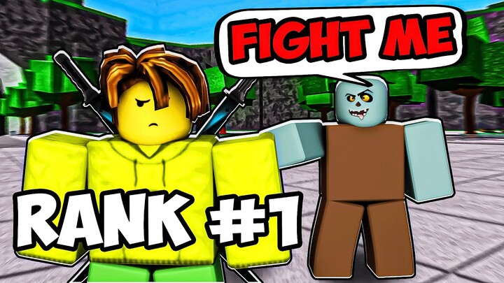 i Beat the #1 RANKED GOD LEVEL THREAT in The Strongest Battlegrounds..
