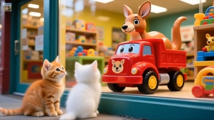 Mama Cat Trims Fur on the Farm and Makes Tiger Hat For Kittens At Home