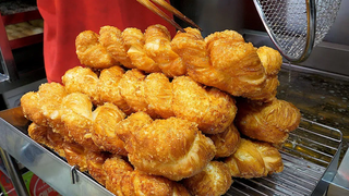 80 สาขา โรงงานไจแอนท์ทวิสต์ - อิงะทวิสต์ / ขนมปังแท่งยักษ์ - อาหารข้างทางเกาหลี