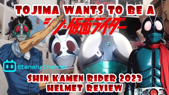 TOJIMA WANTS TO BE A SHIN KAMEN RIDER - BATTA AUG  01 / KAMEN RIDER NO 01 2023 HELMET REVIEW