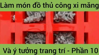 Làm món đồ thủ công xi măng ý tưởng trang trí #10