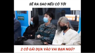 Bị gái ngủ dựa vào vai #giaitri