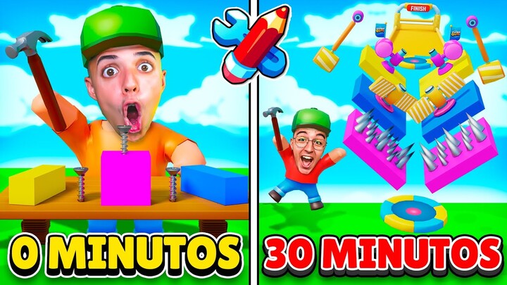 Le di 30 MINUTOS a JUGADORES para CONSTRUIR MAPAS en STUMBLE GUYS!😱