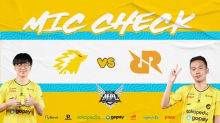 ONIC VS RRQ HOSHI - THE ULTIMATE MIC CHECK MPL ID SEASON 9 WEEK 2