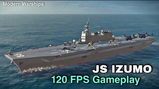 Modern Warships: latest ship JS IZUMO 120 FPS Gameplay.