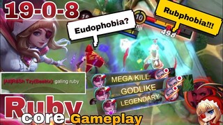 How to counter Eudophobia | 5+ minutes Legendary | RUBY CORE GAMEPLAY | Mobile Legend