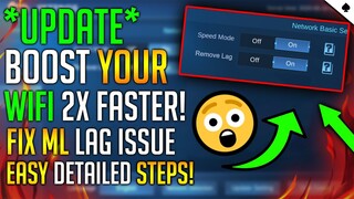 *UPDATE* HOW TO FIX LAG IN ML 2020 - MOBILE LEGENDS | FASTER WIFI (FIX WIFI LAG)