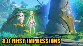 I finally touched grass... in Sumeru | Genshin Impact 3.0 First Impressions