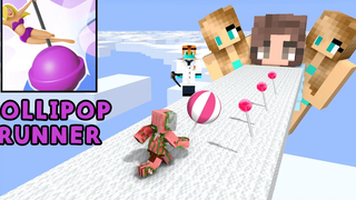 Monster School : LOLLIPOP RUNNER 2 CHALLENGE - Minecraft Animation
