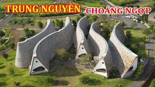 Ngỡ ngàng kiến trúc kì lạ nhất Việt Nam của Bảo tàng Thế giới Cà phê của Trung Nguyên ở Đaklak