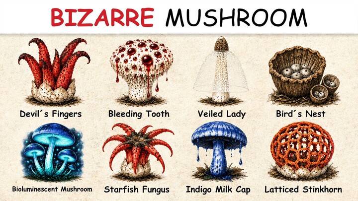 Every BIZARRE Mushroom That Shouldn't Exist Explained