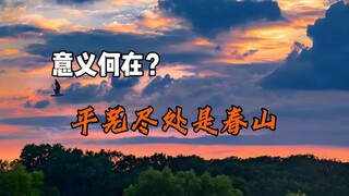 “追风赶月莫停留 平芜尽处是春山.”