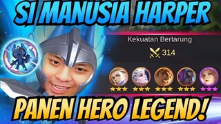 CARA MAIN HARPER 1 DAPET FULL HERO LEGEND !! MAGIC CHESS COMBO TERKUAT !