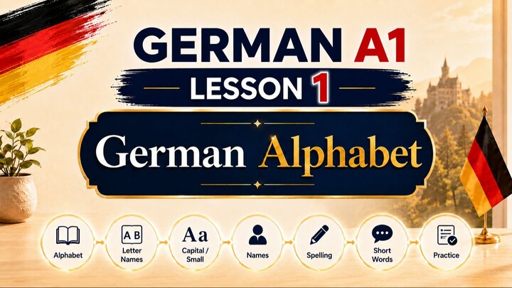 German Alphabet (A-Z) 德语26个字母与基础发音入门
