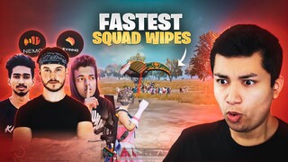 ROLEX REACTS to FASTEST SQUAD WIPES IN PUBG MOBILE HISTORY