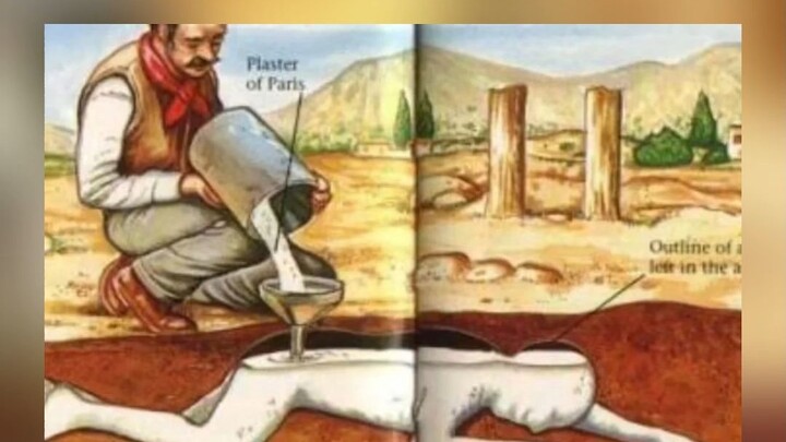 Thì ra hài cốt ở thành phố Pompeii là khuôn đúc bằng thạch cao