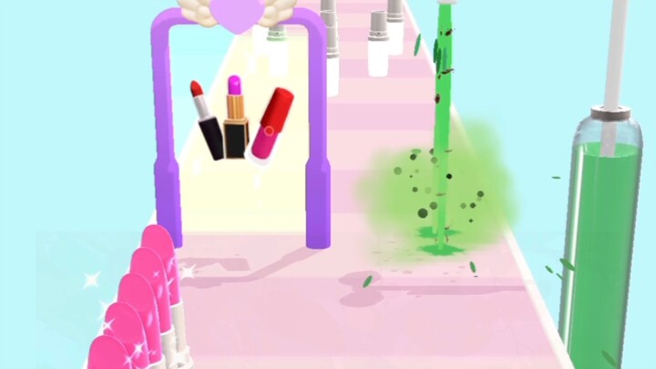 Bi Bi Dong lagi-lagi mau merebut lipstik adik perempuan Xiao Wu!