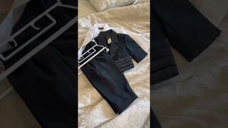 GETTING BABY BOY READY /FIRST TIME WEARING A TUXEDO #baby #babyfever #fyp #family #love #cute #trend