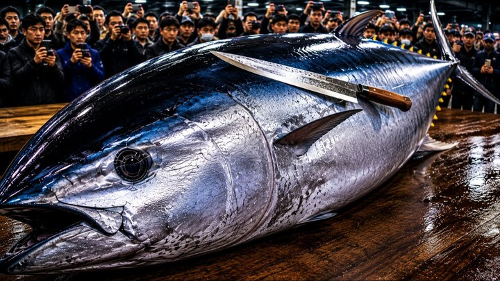 483KG Giant Bluefin Tuna Gone Before You Blink