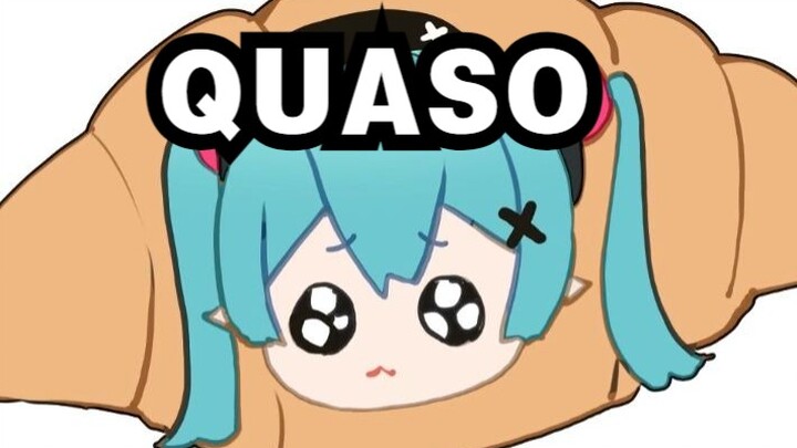 QUASO croissant cat but the tea is cold