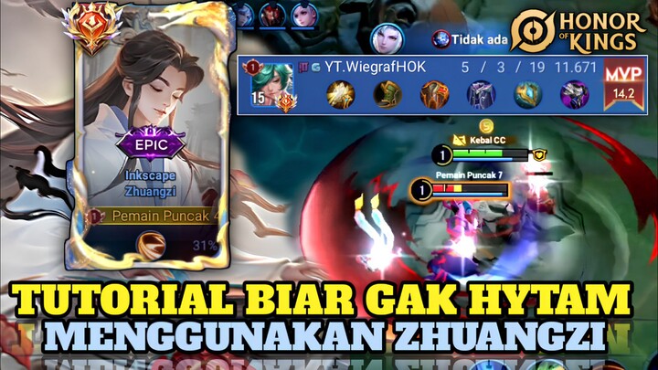 TUTORIAL ZHUANGZI BIAR GAK HITAM | GAMEPLAY PRO PLAYER
