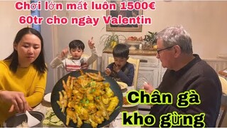 Gà kho gừng màu đẹp rất ngon/mất luôn 1500€ cho ngày Valentin/Cuộc sống pháp/món ngon mỗi ngày