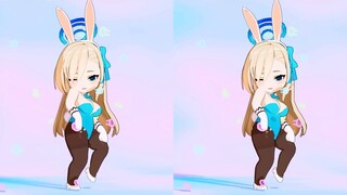 【MMD】Nude Eye 3D丨Parallel Eyes Cute Rabbit Sina~~Love You~~