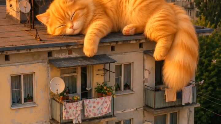 cat in top