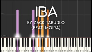 Iba by Zack Tabudlo feat. Moira synthesia piano tutorial | with lyrics | free sheet music