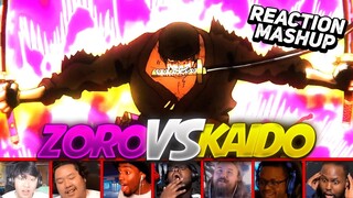 Zoro Vs Kaido One Piece Episode 1027 Reaction Mashup | One Piece Anime Reactions