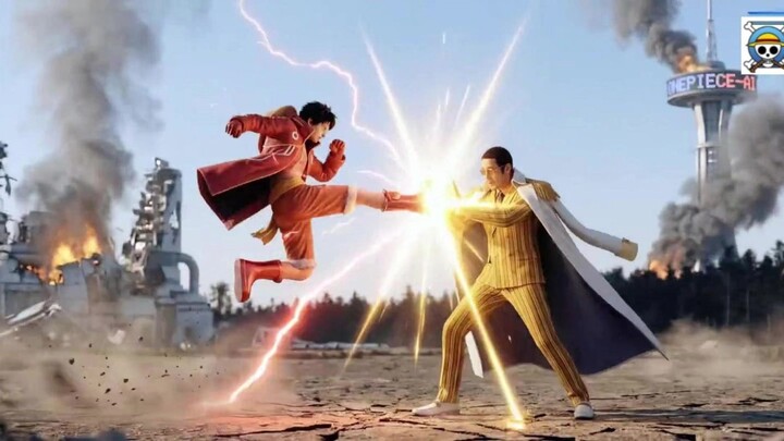 الذكاء الاصطناعي يعيد إحياء فصل جزيرة إيغوت في ون بيس: بيغ بانك والخمسة كبار يظهرون بشكل مذهل!