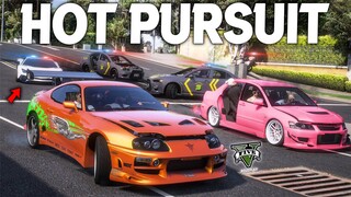 HOT PURSUIT SUPRA MK4, DIKEJAR POLISI SATU KOTA - GTA 5 ROLEPLAY