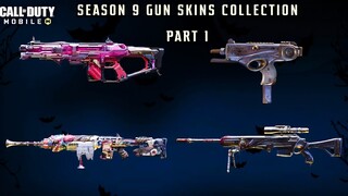 ALL *SEASON 9* RARE, EPIC AND LEGENDARY GUN SKINS - PART 1